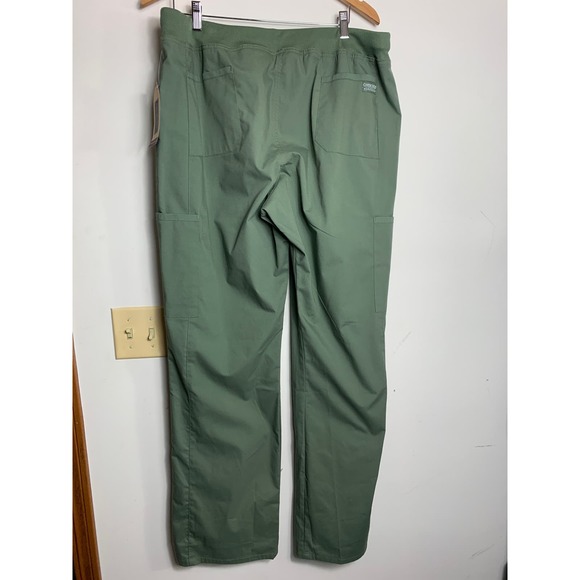 Cherokee Workwear Women's Straight Leg Elastic Waist Cargo Scrub PantsWW170 XLTT - Picture 3 of 7